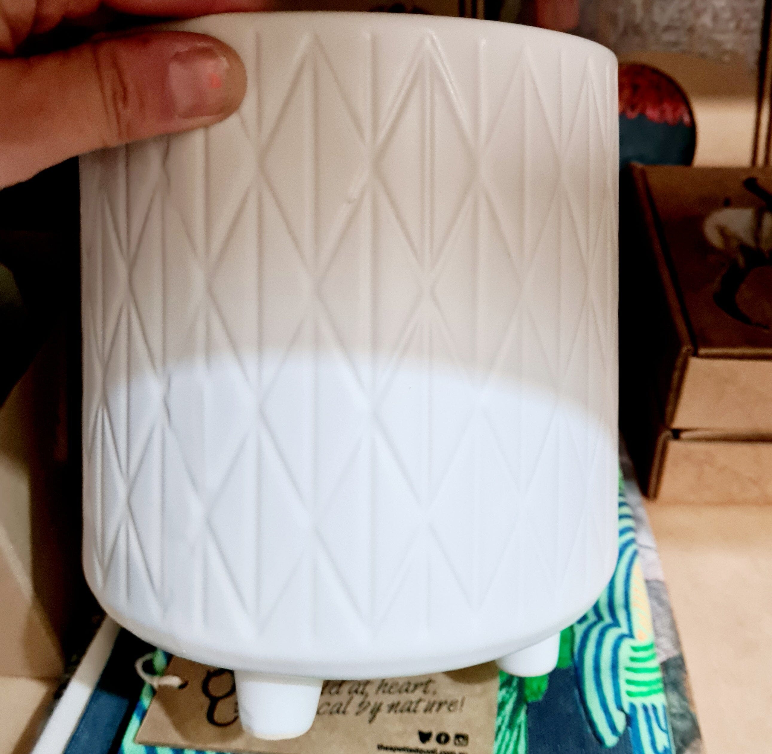 Cape Town Planter (ceramic) Pots Koch & Co White Diamond 