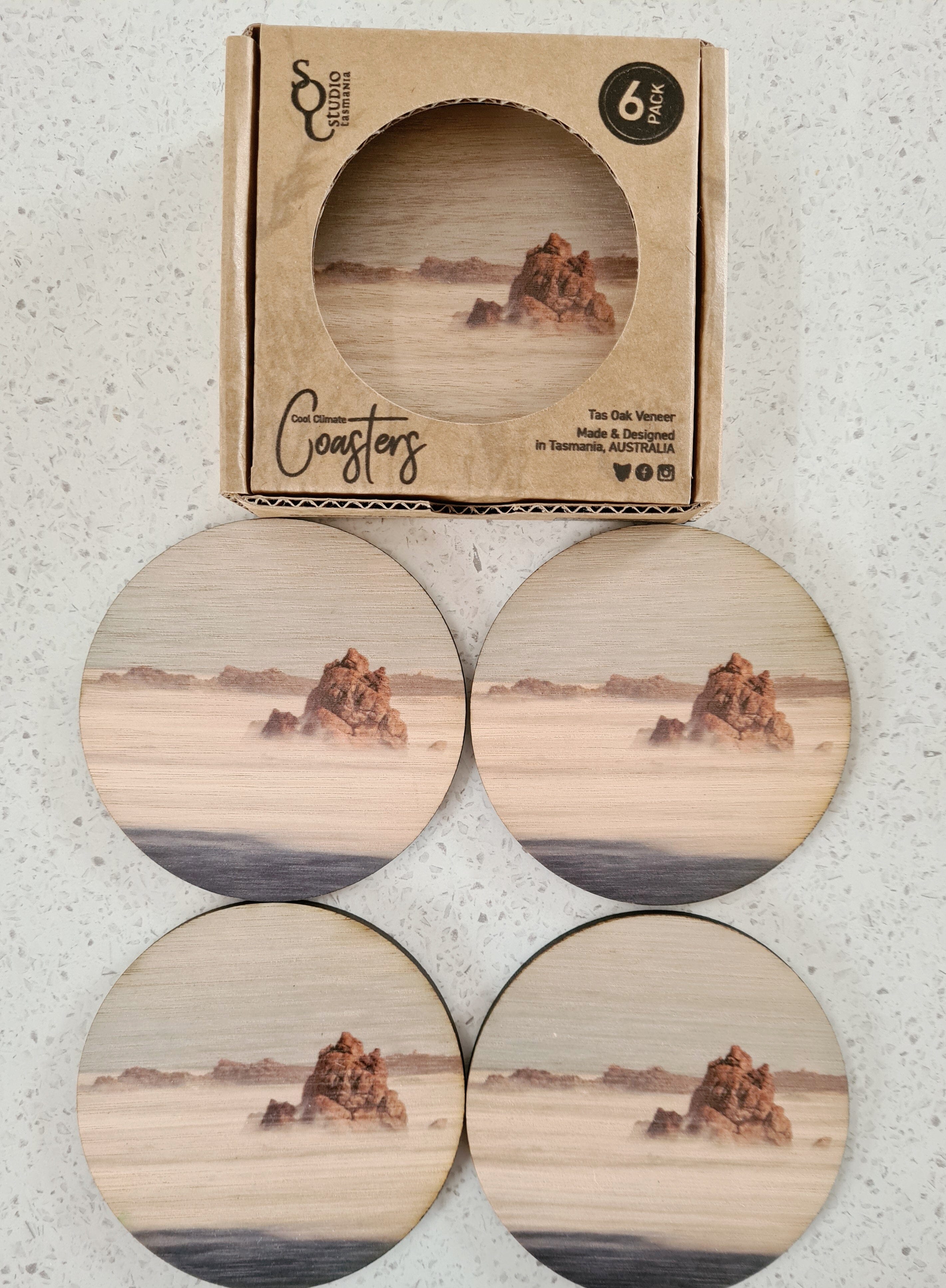 Coasters Cool Climate - The Spotted Quoll Studio tablewear The Spotted Quoll Edge of the World 