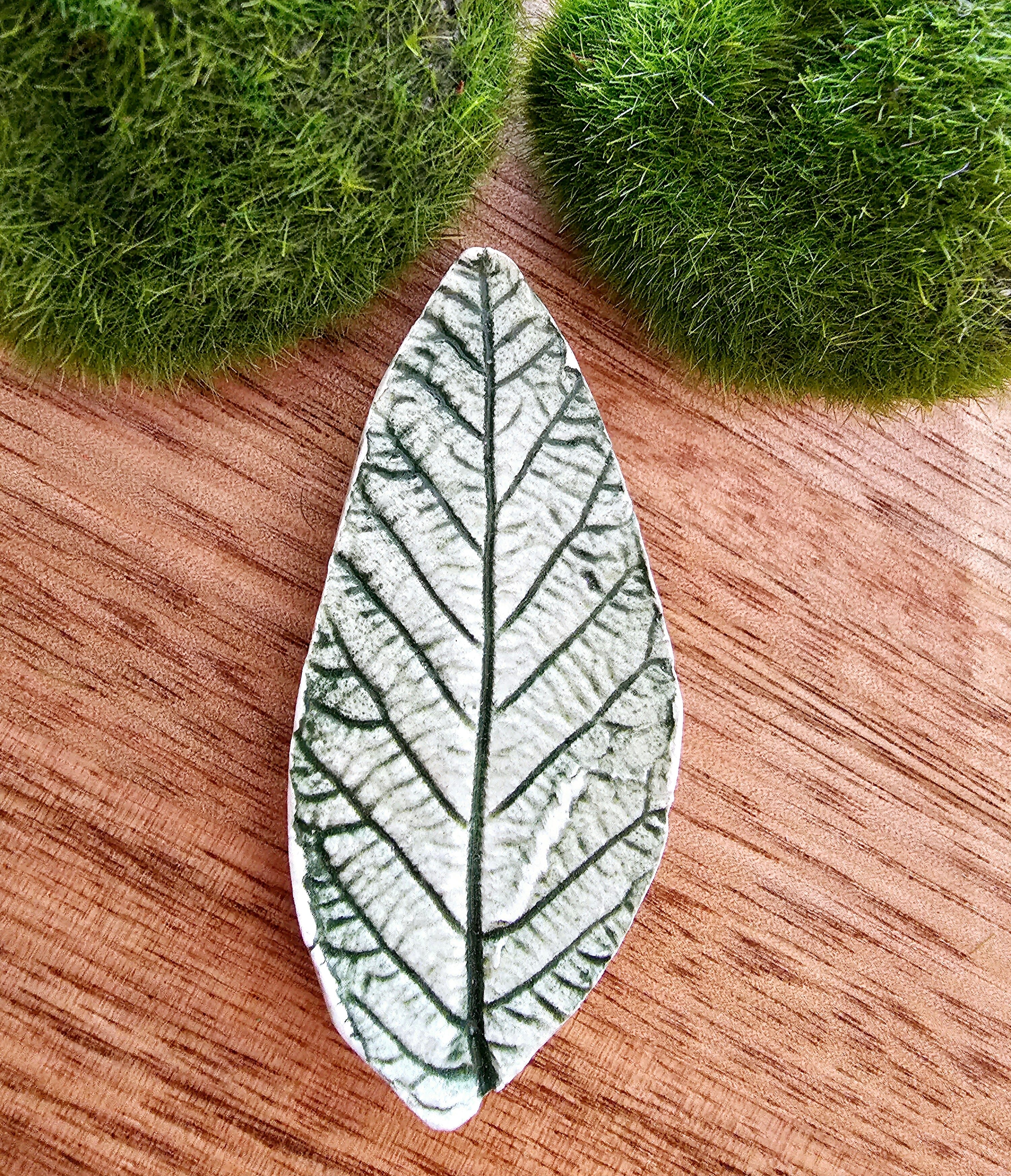 Porcelain Magnet Imprint Brooches Jewellery The Spotted Quoll Mint Leaf 