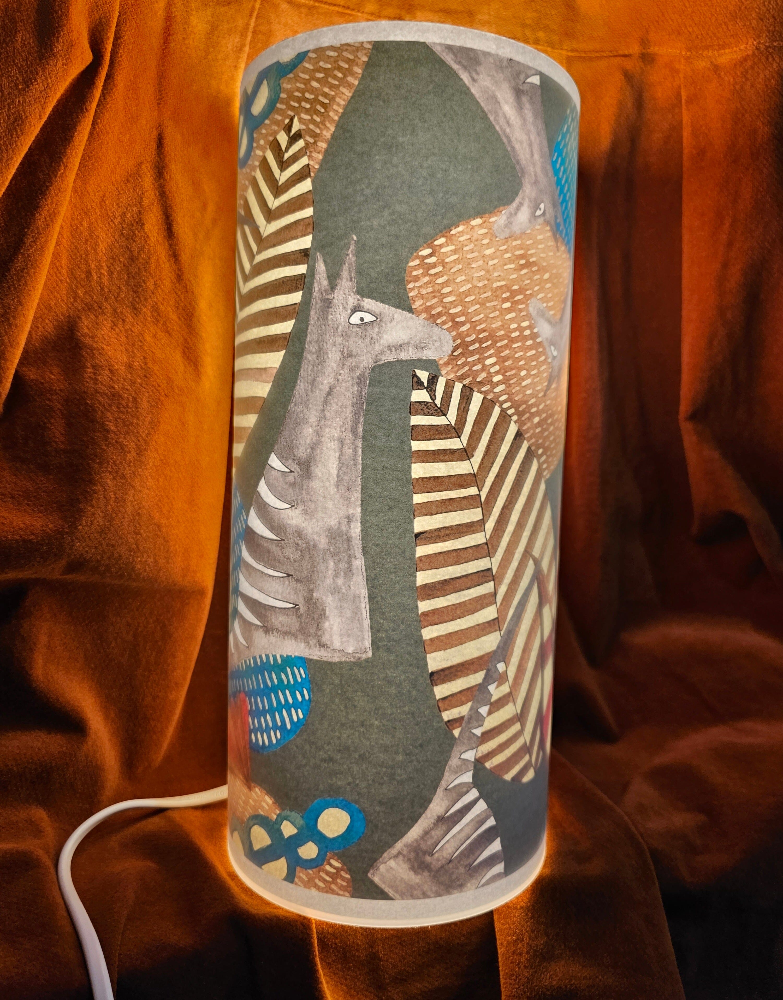 Aussie Made Lamps side table lamp The Spotted Quoll Lost Thylacine 
