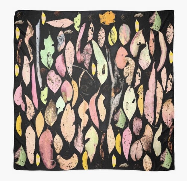 Pre - Order Silken Chic Scarves Scarf The Spotted Quoll Studio Autumn Forager 