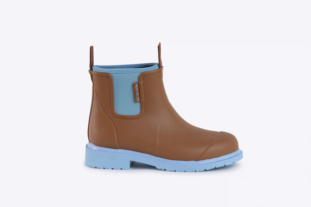 Bobbi Gumboots (Extra Traction) - Merry People shoes Merry People Chestnut/Ice Blue 36 