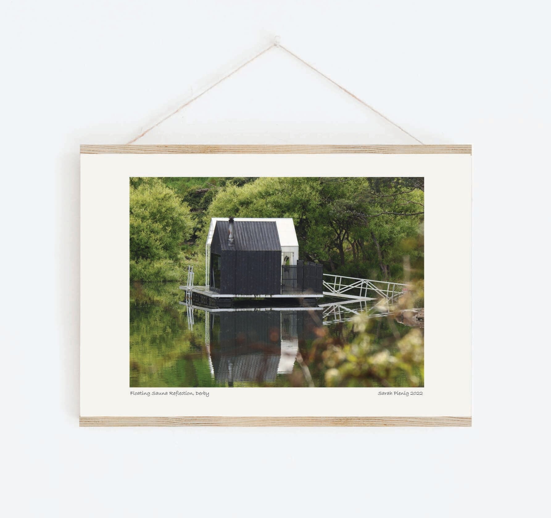 Iconic Tasmanian Photography Prints - Bosa Art Co Art Print Bosa Art Co Floating Sauna Reflections A4 