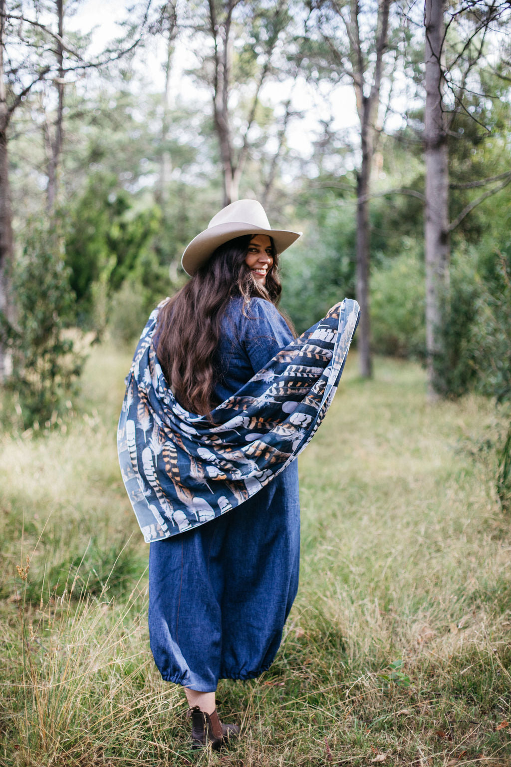 Silken Chic Scarves - Kookaburra Feather Scarves The Spotted Quoll 