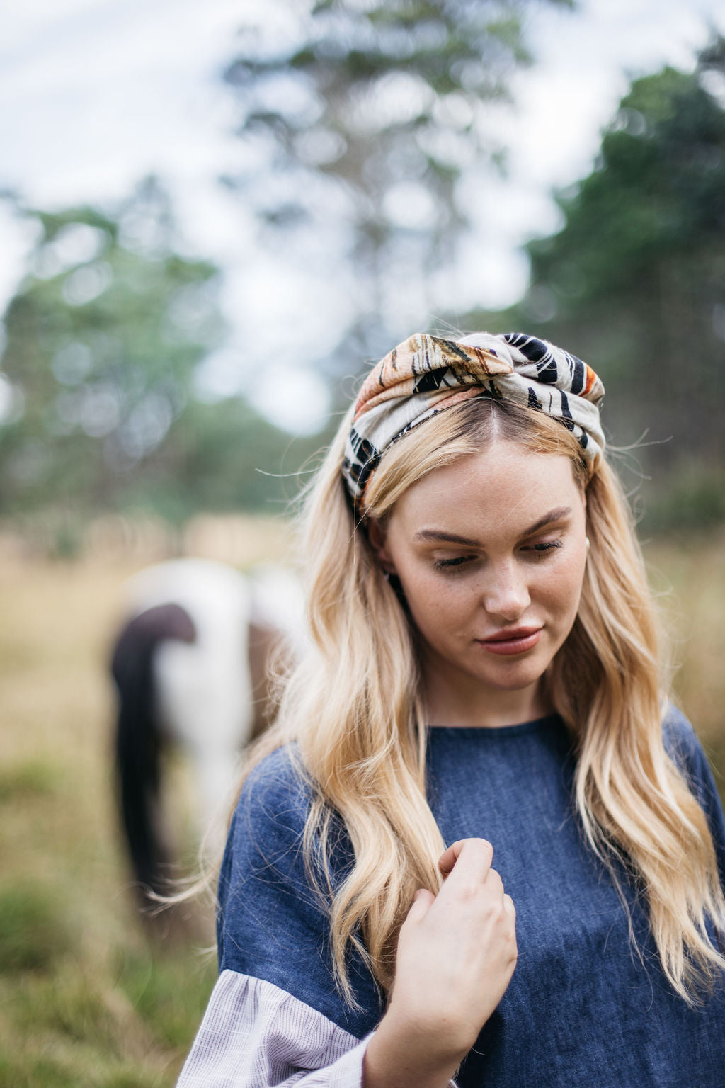 CLEARANCE - Wire Hair Scarf/headband Hair Accessories The Spotted Quoll 