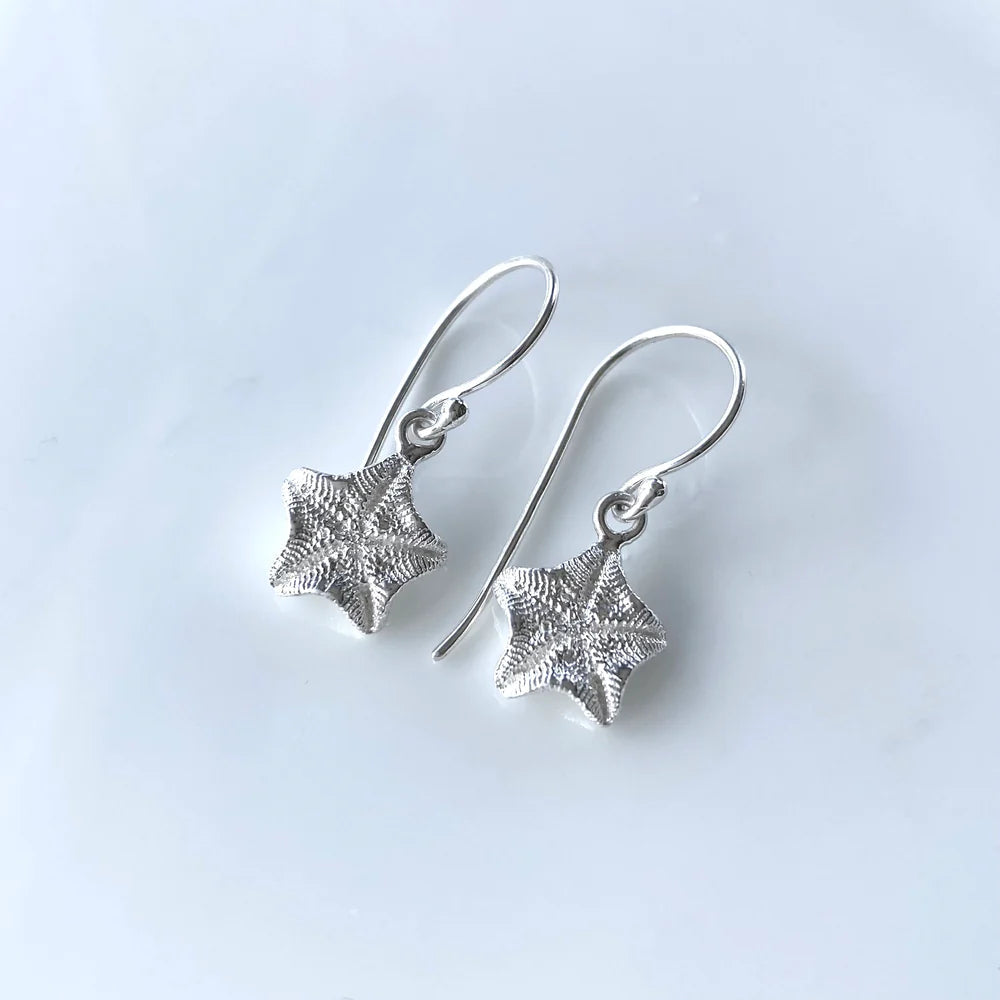 Tasmania Coastal Collection - Silver and Gold Earrings Earrings The rare and Beautiful Starfish Short (25mm) Silver 