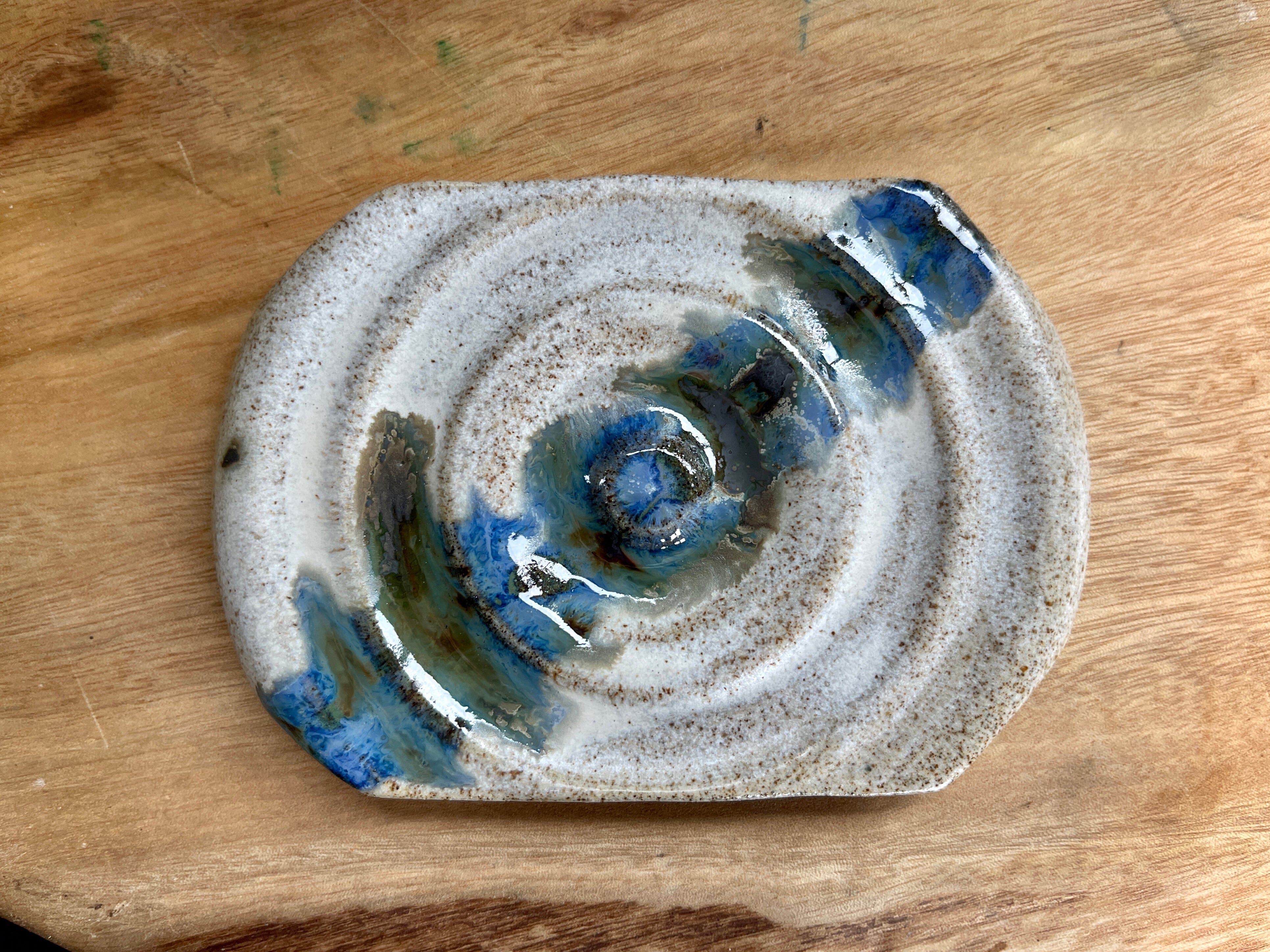 Soap Dishes - Blackwood Ceramics Ceramics Blackwood Ceramics Rings Ocean Blue 