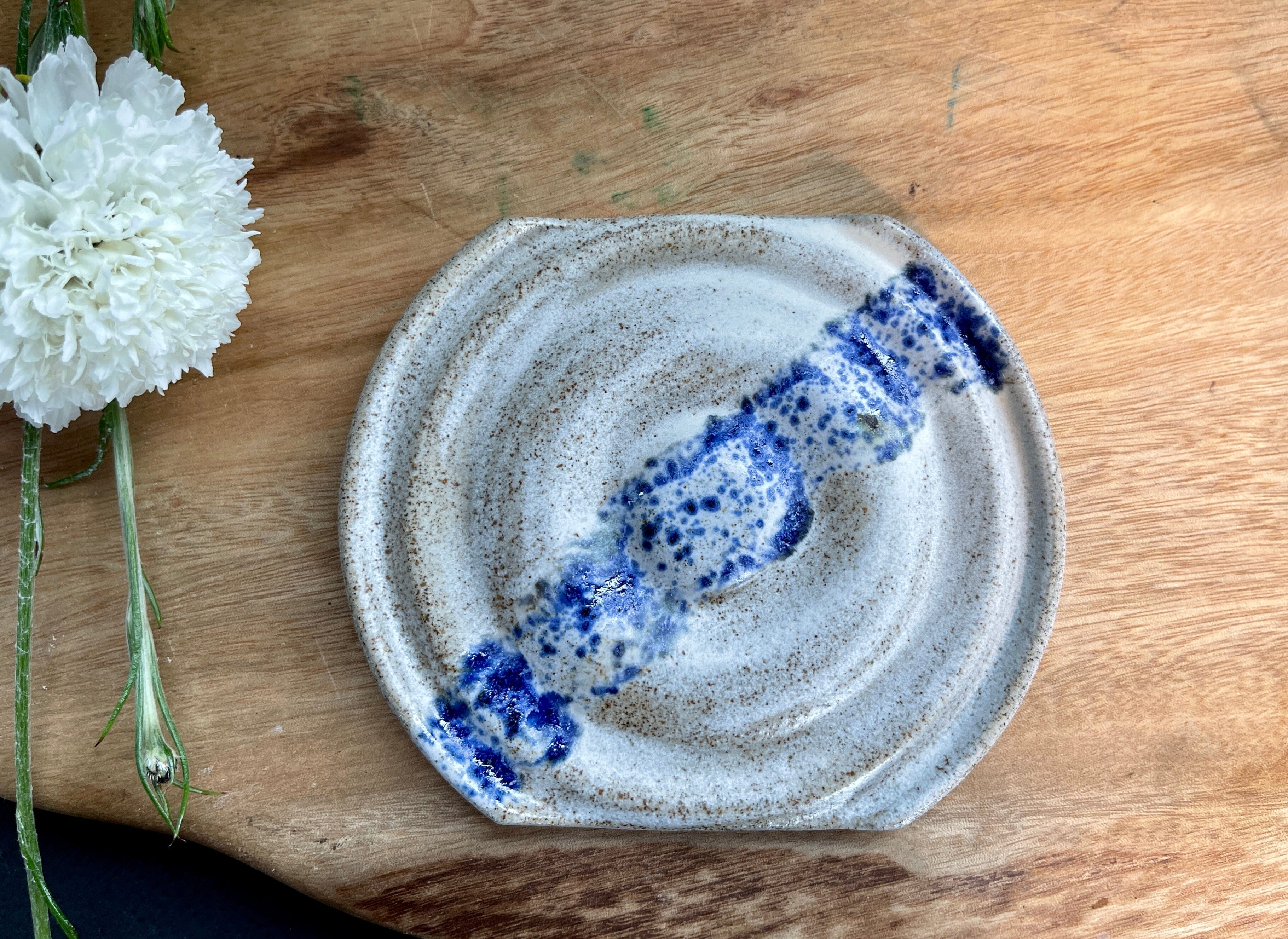 Soap Dishes - Blackwood Ceramics Ceramics Blackwood Ceramics Rings Blue Speckle 