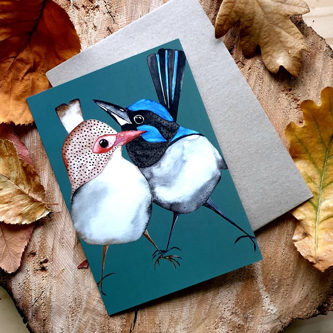 Bosa Art Co Greeting Cards greeting cards Bosa Art Co Love Birds 