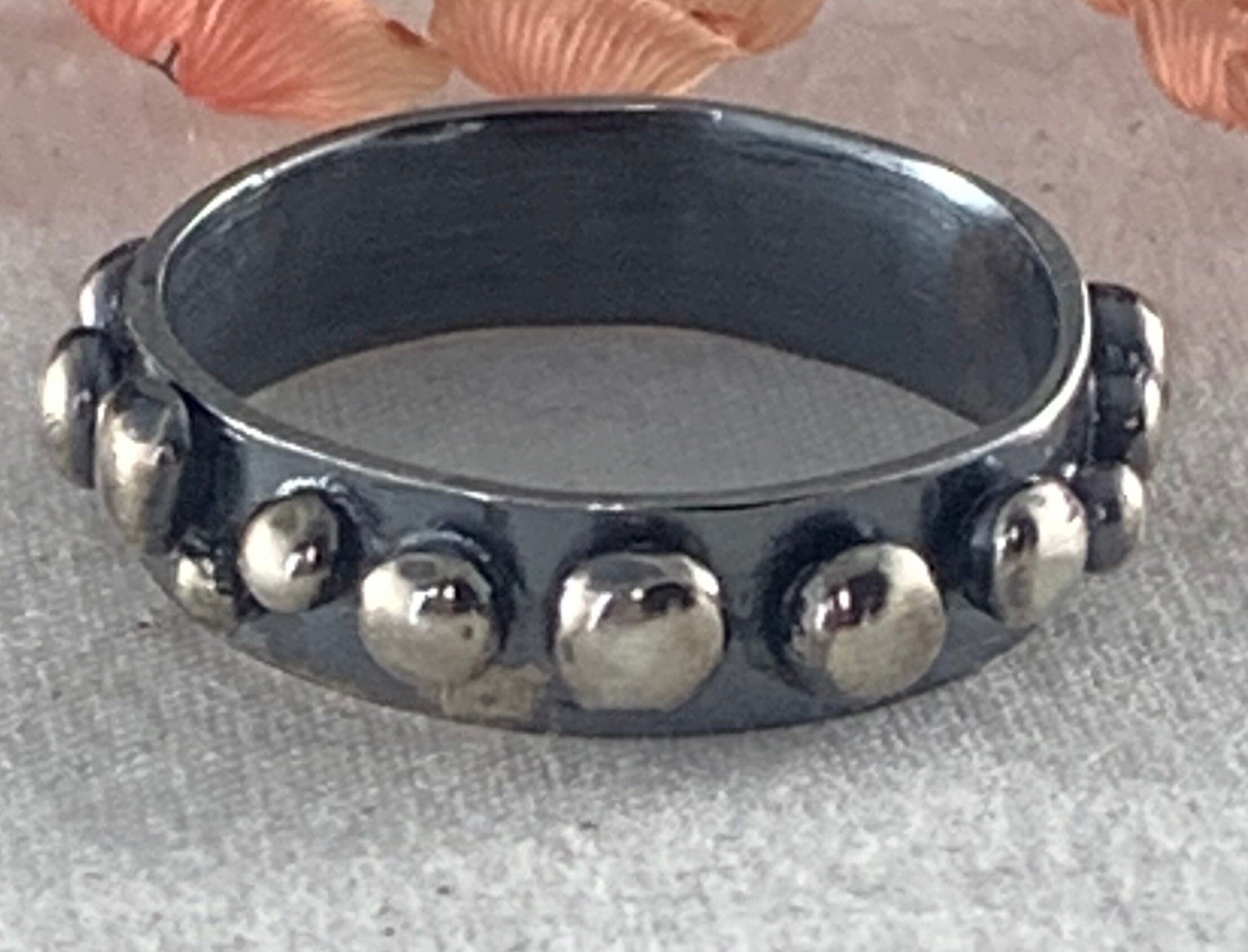 Statement Sterling Silver Rings - Jillian Jak Bracelet Jillian Jak Oxidised Nugget Ring (P1/2) 