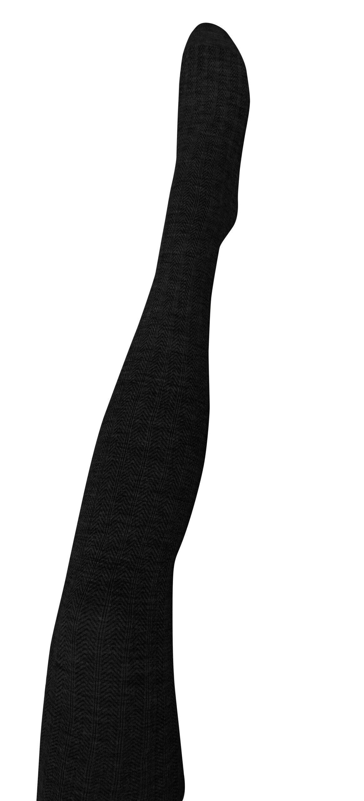 ‘Martini’ Merino Wool Tights - Tightology Tights Tightology Black Medium/Tall 