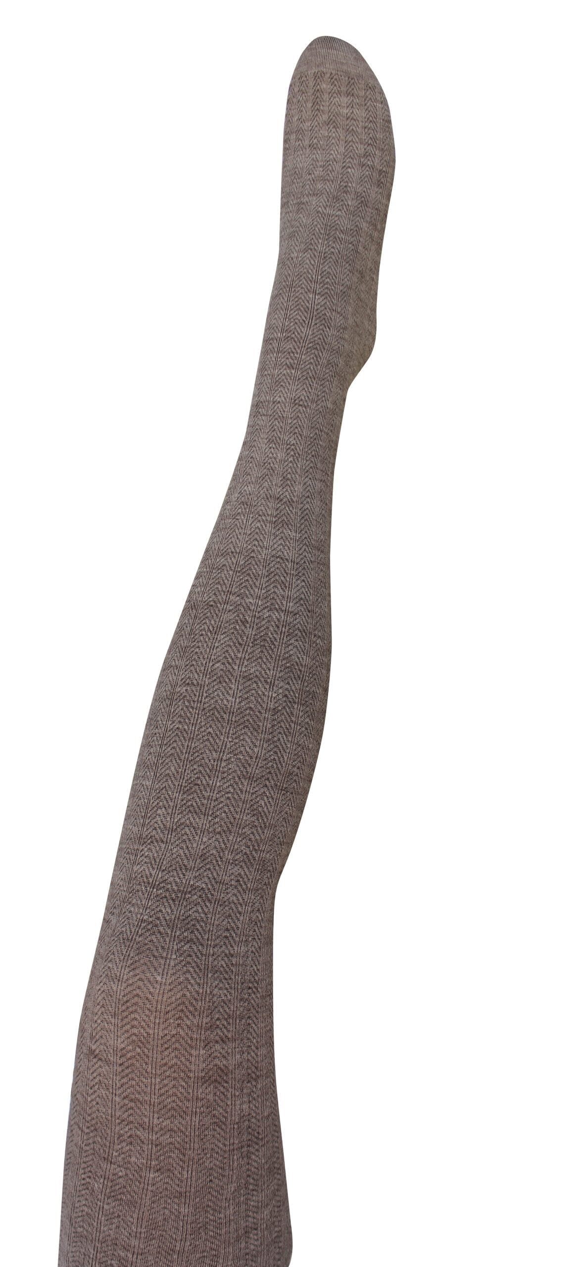 ‘Martini’ Merino Wool Tights - Tightology Tights Tightology Brown Medium/Tall 