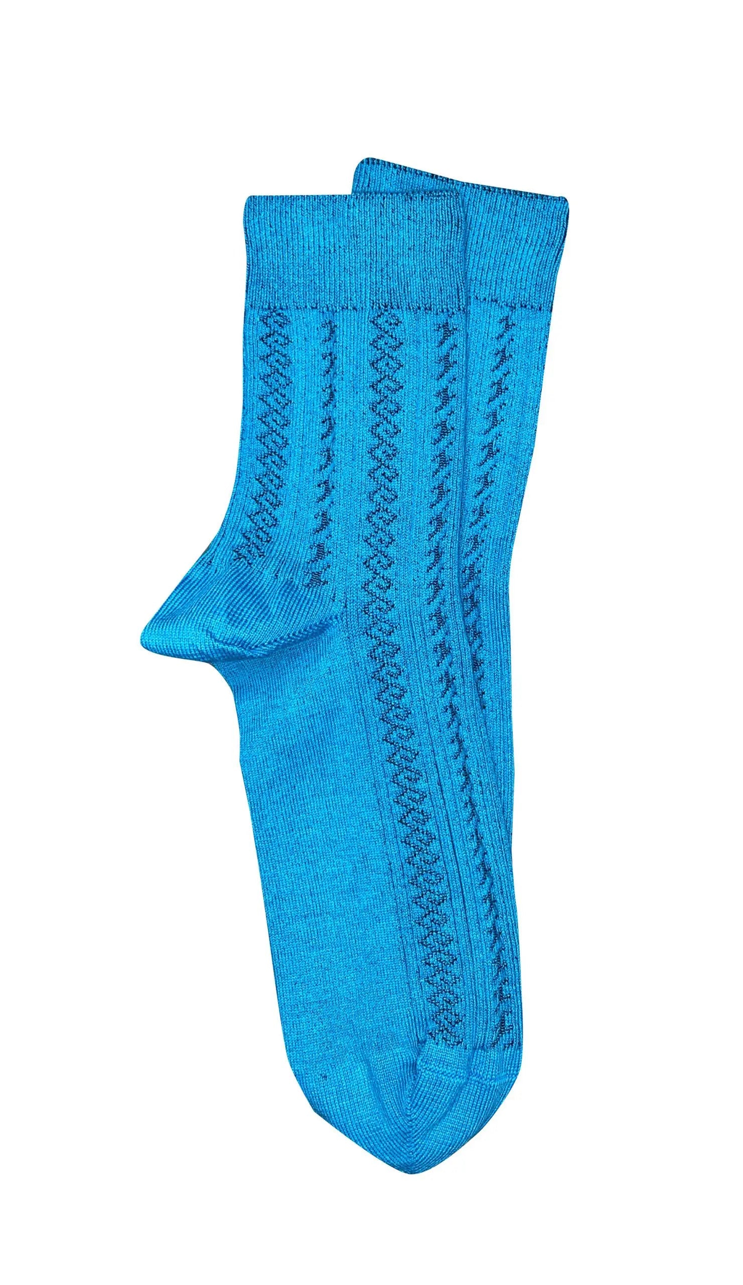 Cotton Aussie Made Socks (One Size) - Tightology socks Tightology Aqua Short Monte