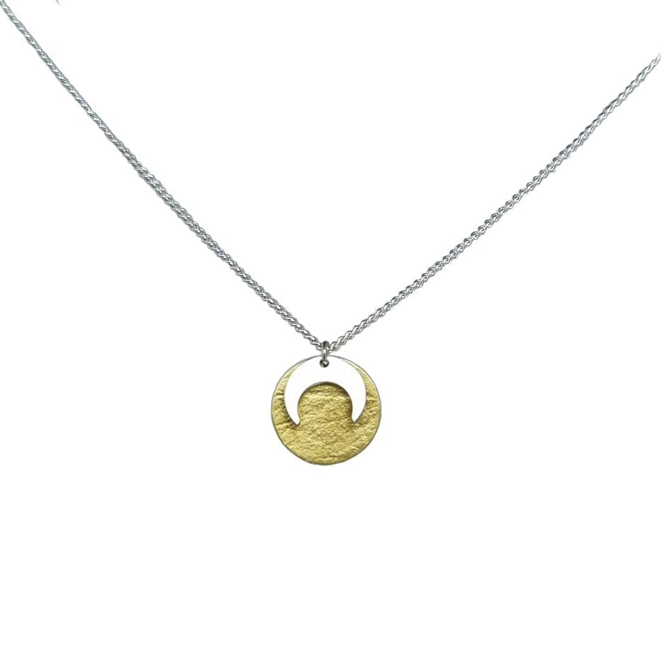 Luna Eclipse Necklace Earrings Emily Eliza Arlotte Silver on Brass 