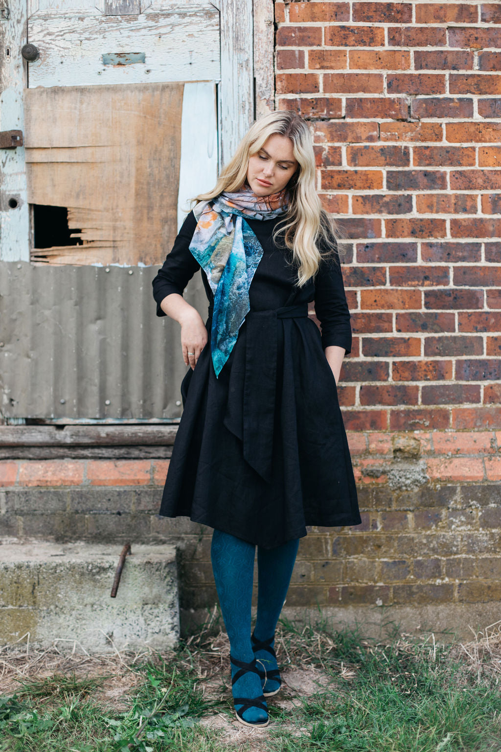 Florence Dress - Washed Linen Dress The Spotted Quoll Studio 