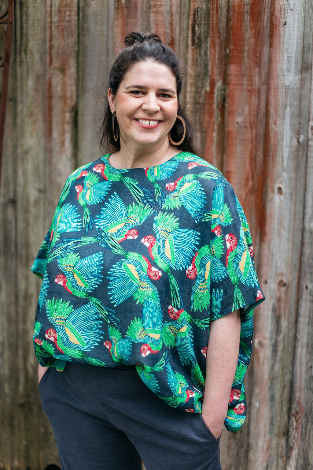 Freedom Top Organic Cotton - Eastern Rosella Top The Spotted Quoll 