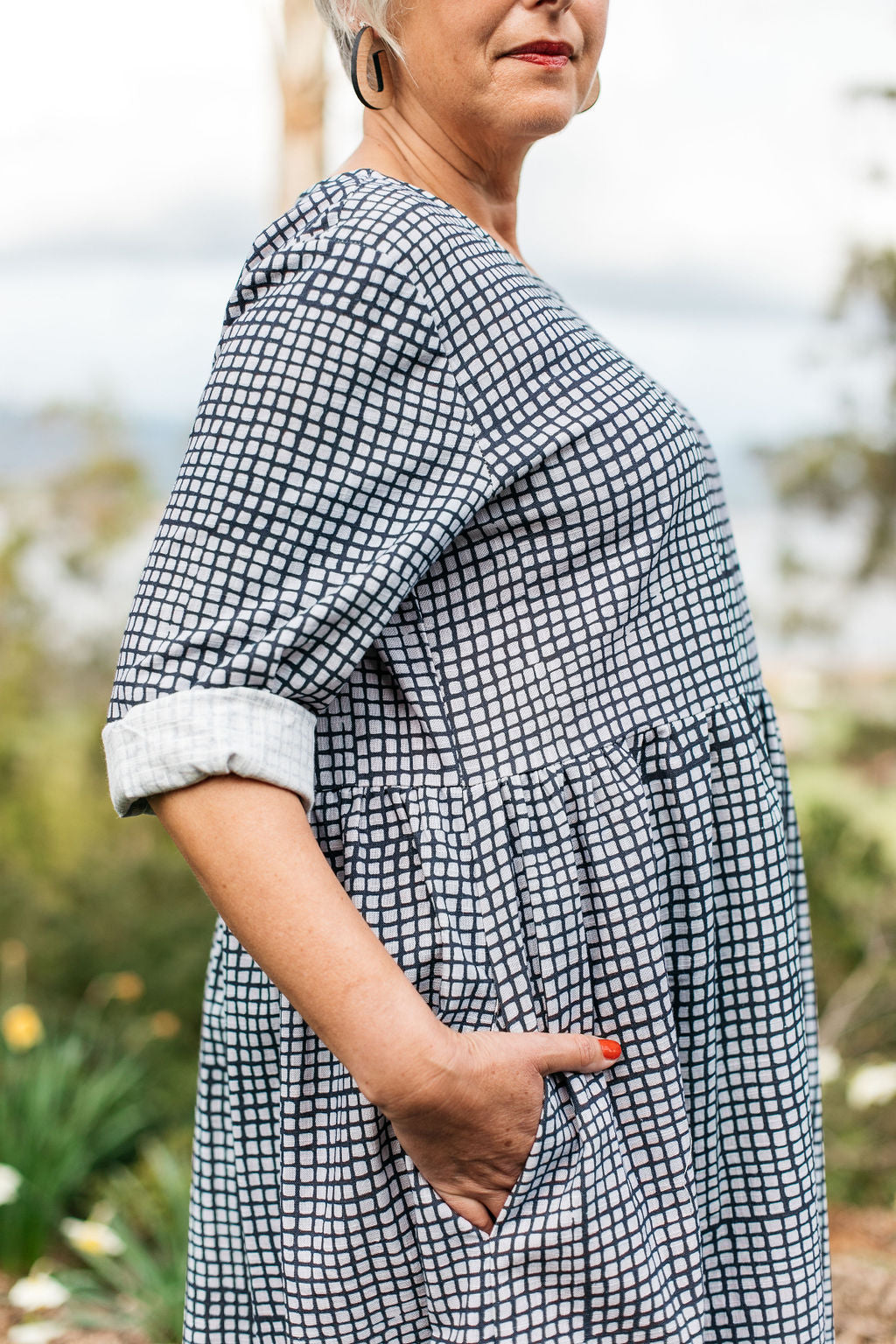 Peasant Dress - Tesselatted Pavement Dresses The Spotted Quoll 