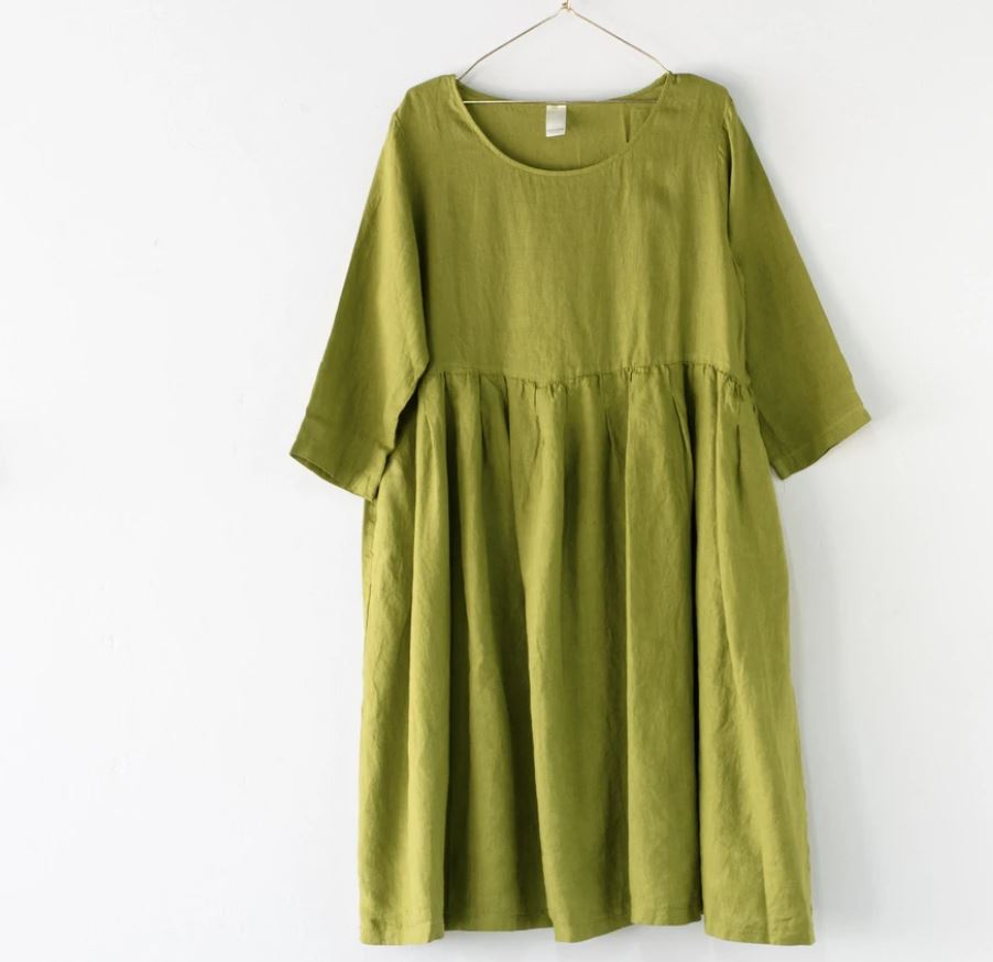 Montaigne Italian Linen Baggy Dress – The Spotted Quoll