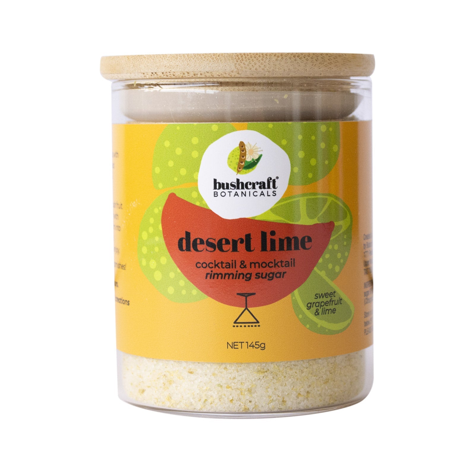 Bushcraft Botanicals - Native Flavoured Rimming Salt and Sugars gin kit Bushcraft Botanicals Desert Lime Sugar 