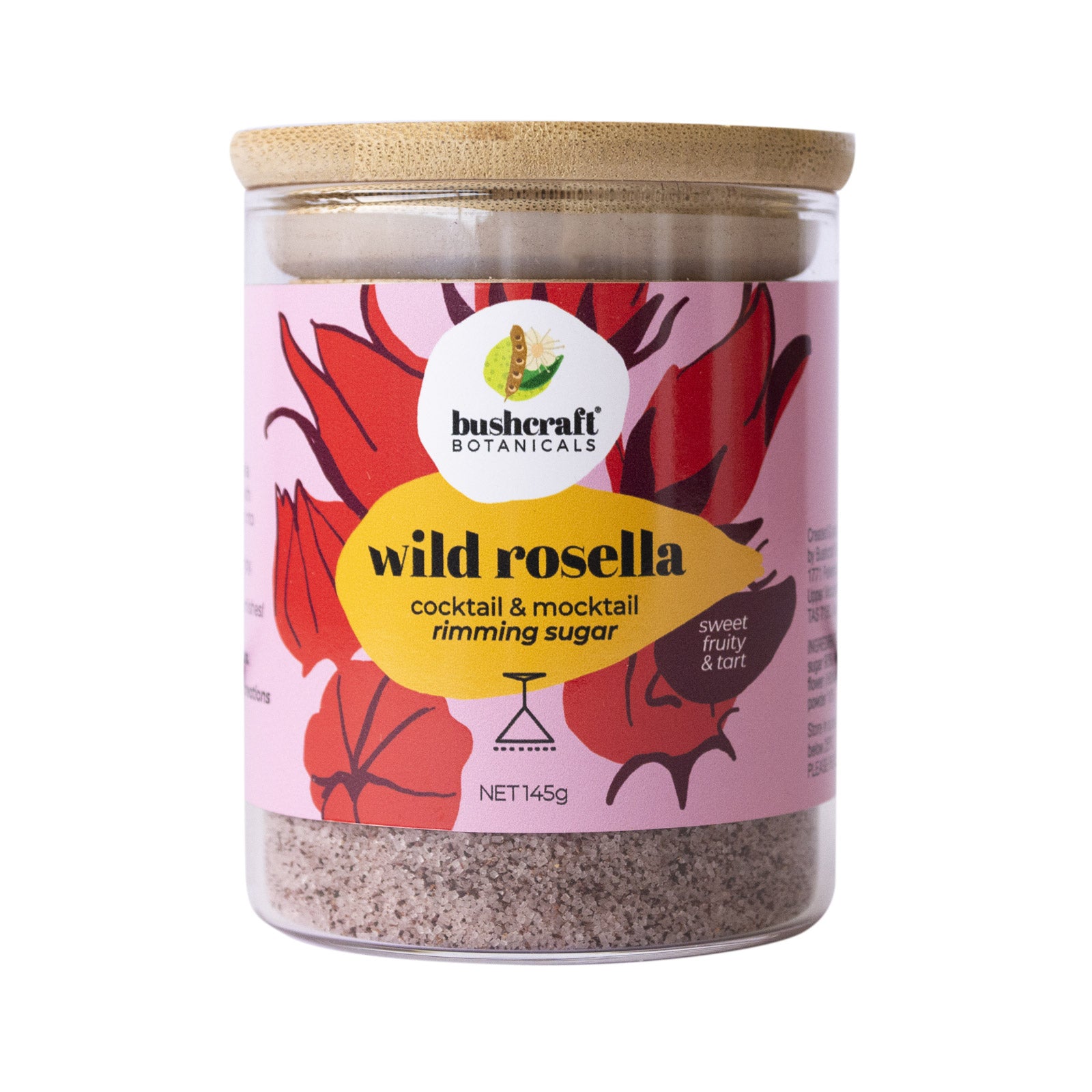 Bushcraft Botanicals - Native Flavoured Rimming Salt and Sugars gin kit Bushcraft Botanicals Wild Rosella Sugar 