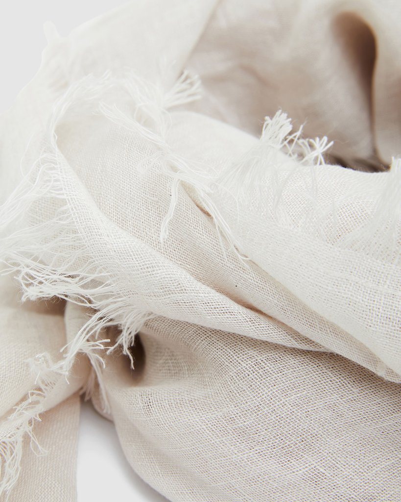 Fringed Linen Scarf - Cloth + Co Scarf Cloth & Co 