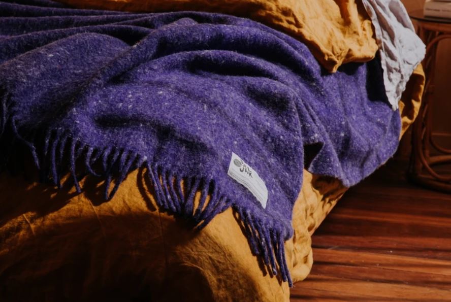 Recycled Wool Blanket- Fig Throws seljak 