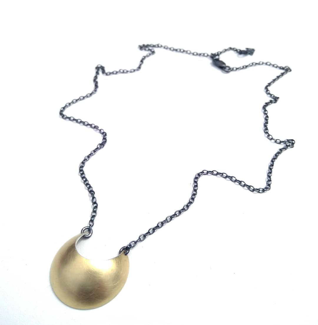 Luna Necklace Silver or Gold Necklaces Emily Eliza Arlotte 