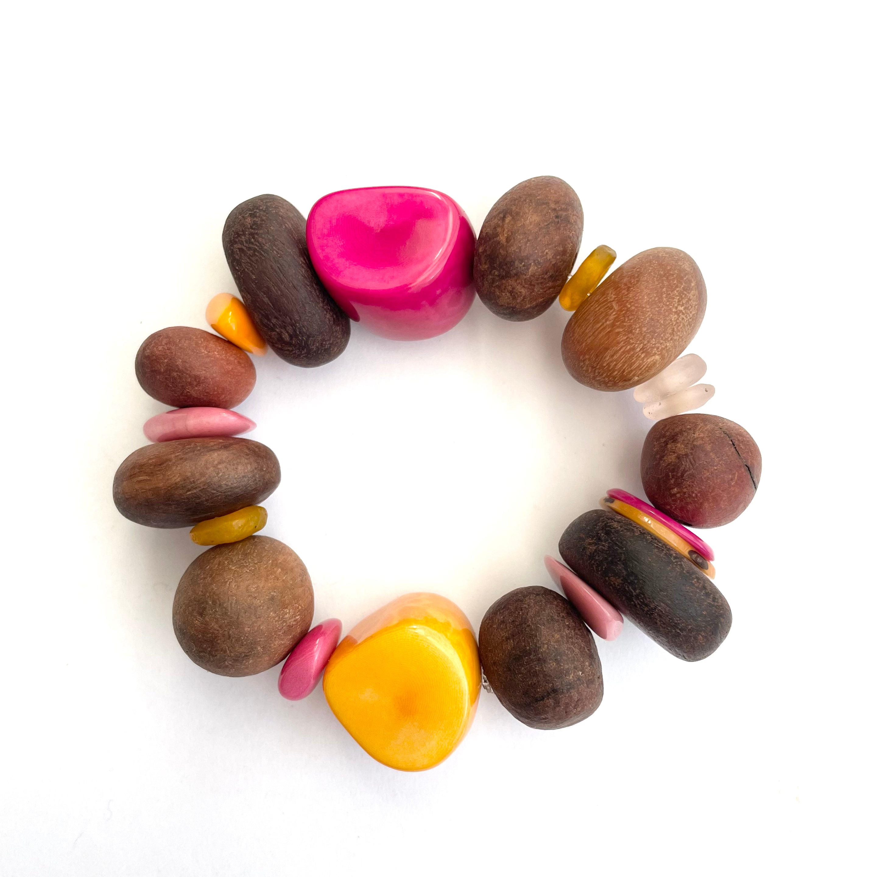 Eco Beads Bracelet Eco Beads The Spotted Quoll Pink Lemonade 