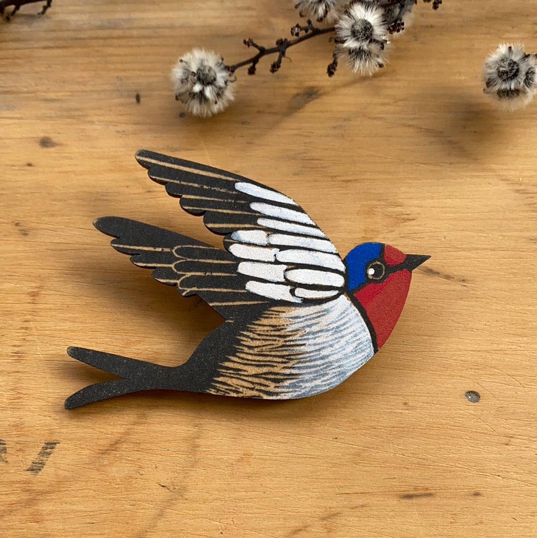 Pigment Bird Brooches- Monica Reeve Brooch Monica Reeve Welcome Swallow 