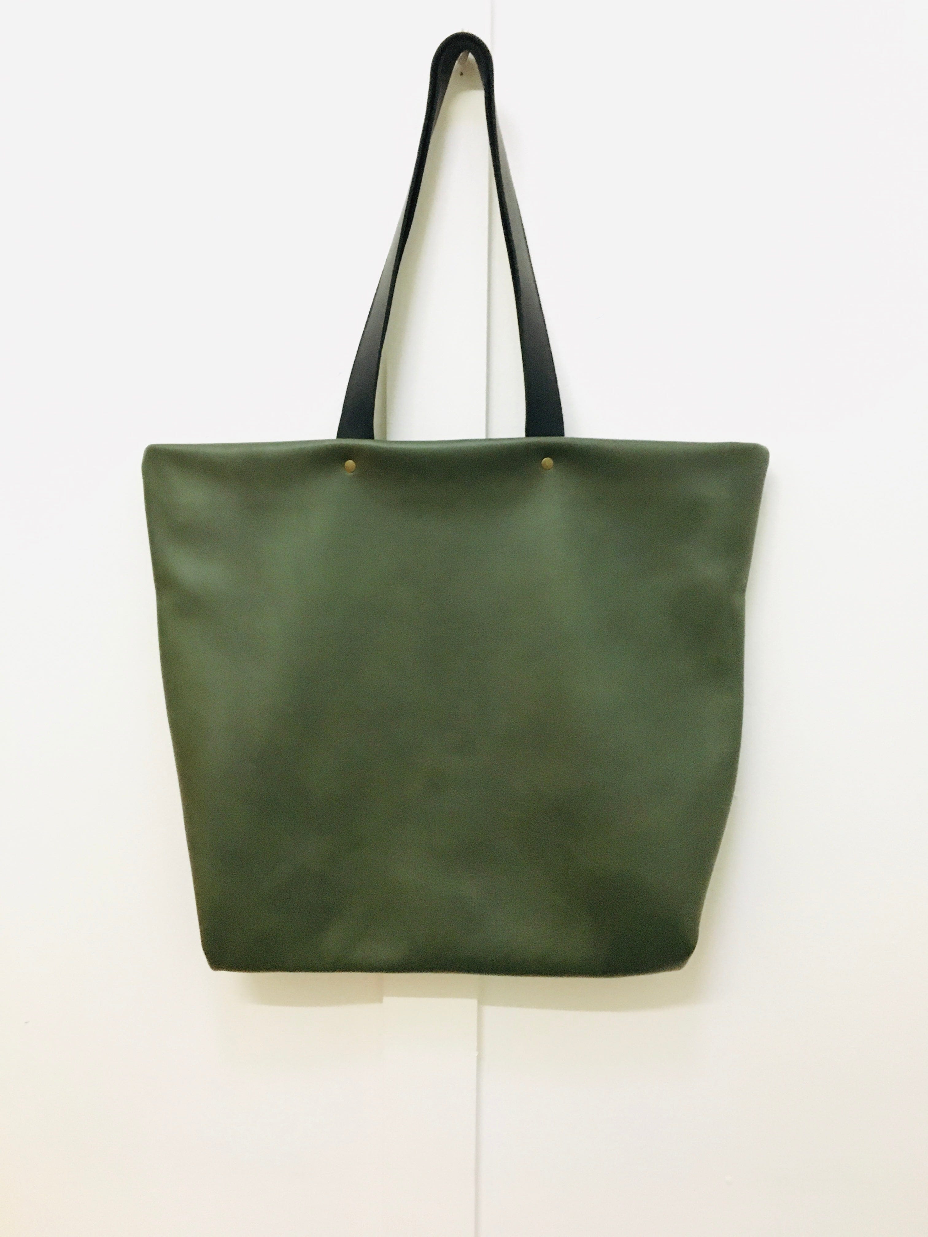 Leather Tote Bag - Ella Jackson Australia Apparel & Accessories Ella Jackson Australia Moss 