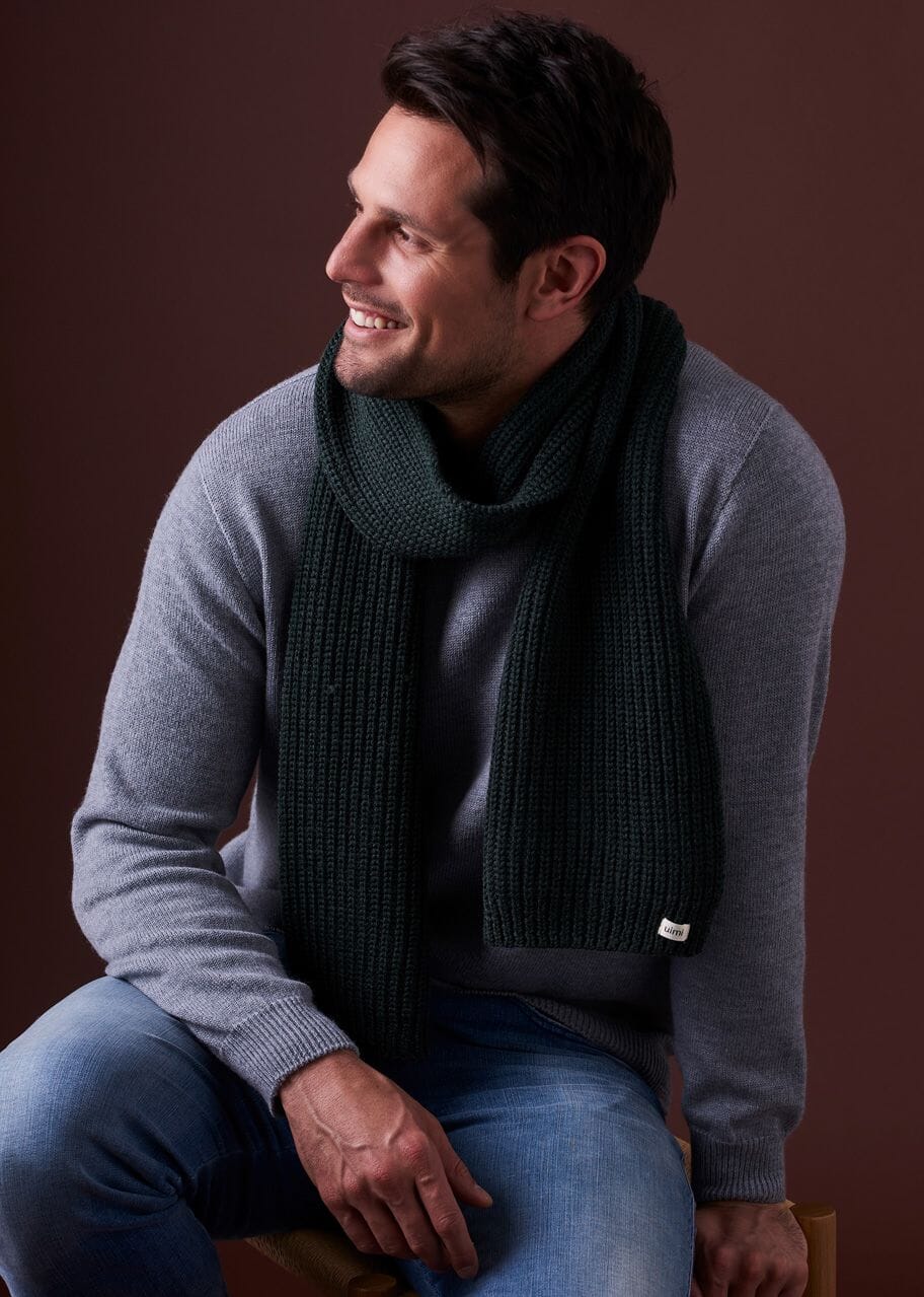 Ernest Fishermans Rib Scarf Merino Wool - Uimi Scarf Uimi 