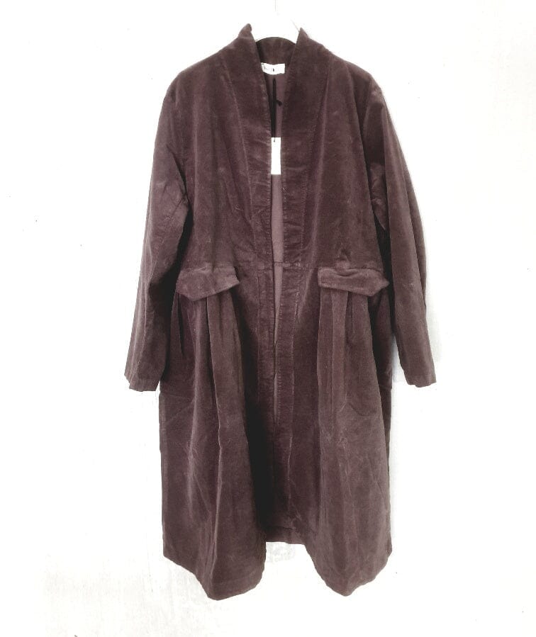 Frederic Velvet Cotton Coat Jacket Etika Rum and Raisin 