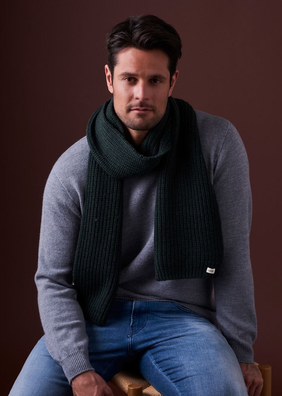 Ernest Fishermans Rib Scarf Merino Wool - Uimi Scarf Uimi 