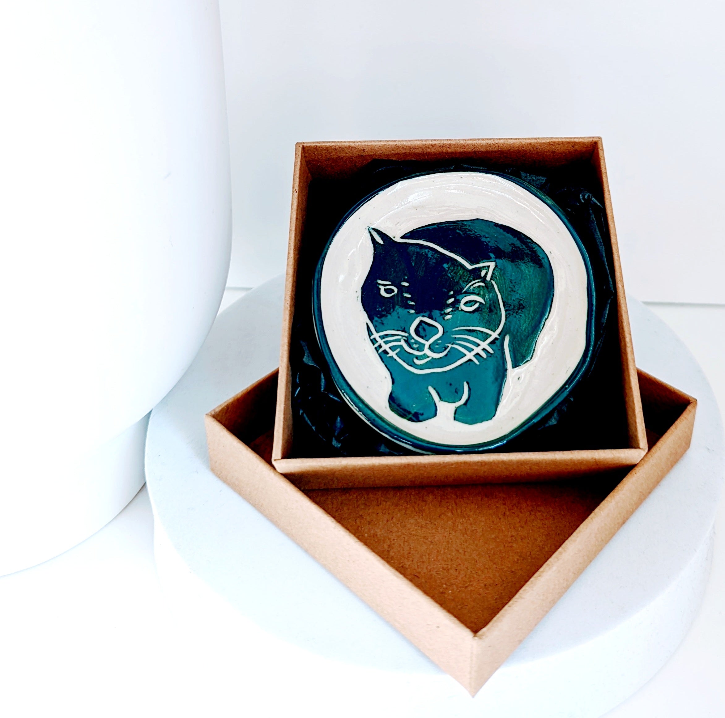 Aurora Fae Gift Box Trinket Dishes Ceramics The Aurora Fae Amulet Green Wombat 