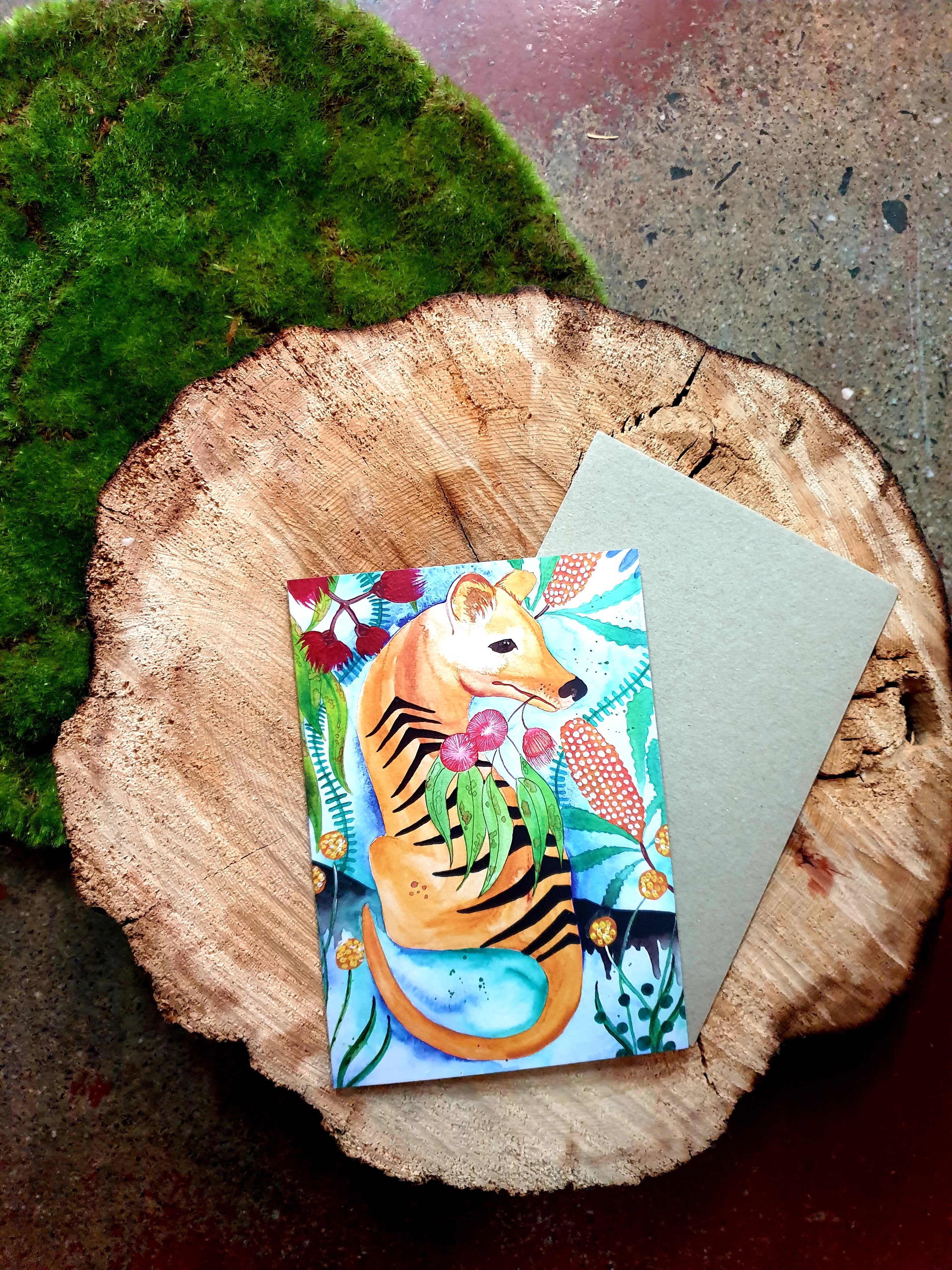 Bosa Art Co Greeting Cards greeting cards Bosa Art Co Tassie Tiger 