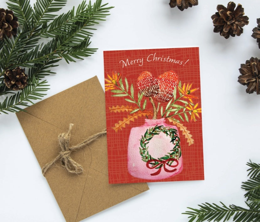 Christmas Cards - Bosa Art CO greeting cards Bosa Art Co Banksia 