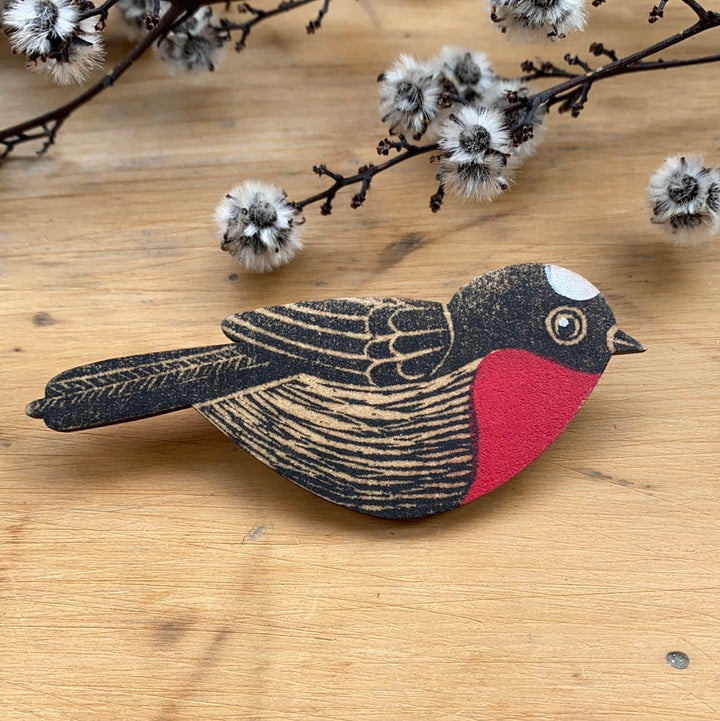 Pigment Bird Brooches- Monica Reeve Brooch Monica Reeve Red Robin 