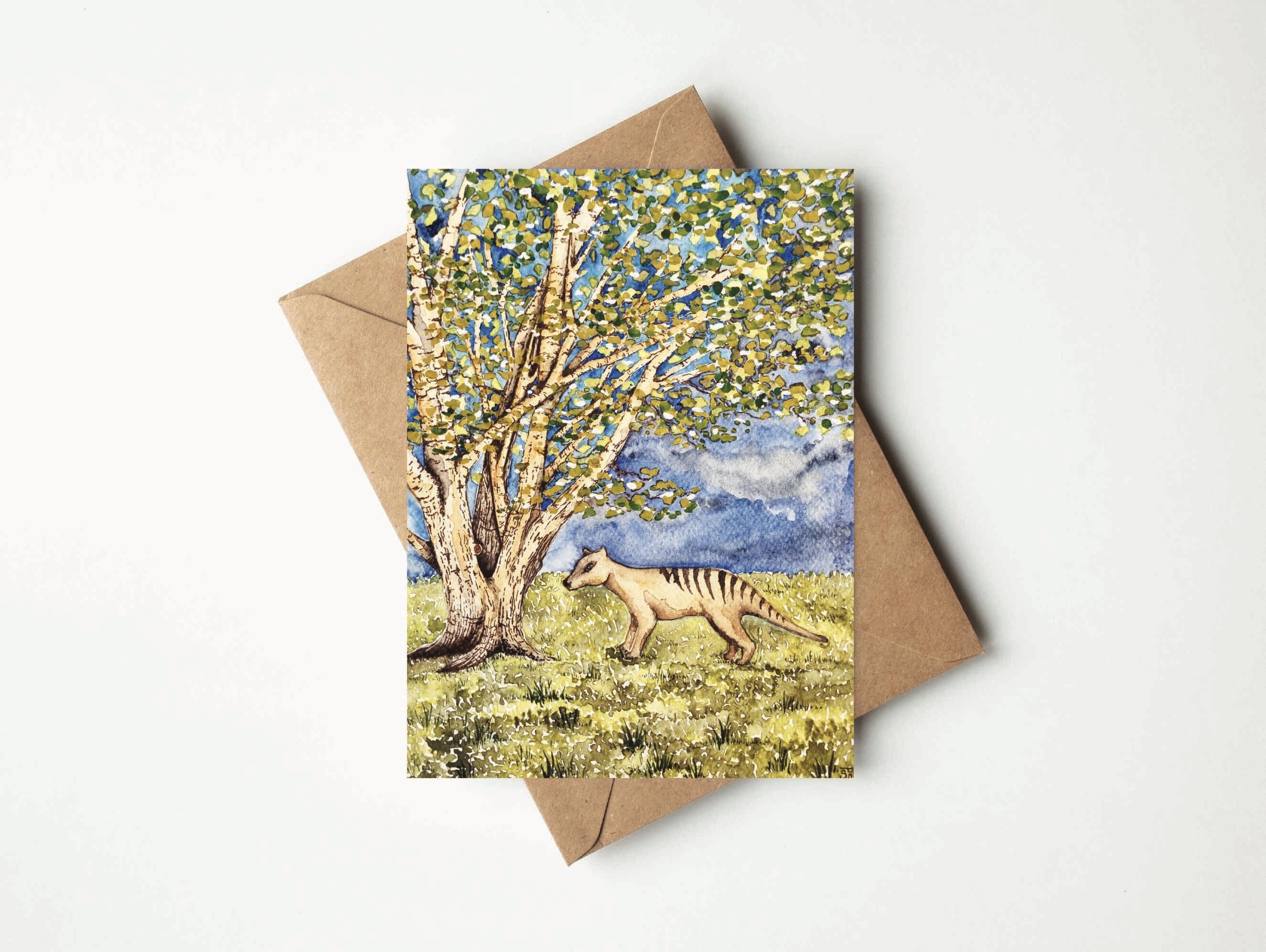 Bosa Art Co Greeting Cards greeting cards Bosa Art Co Derby Shire Thylacine 
