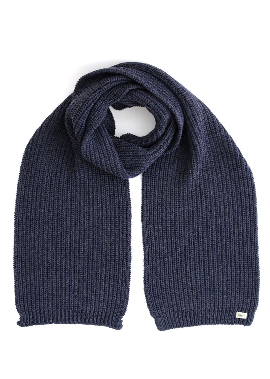 Ernest Fishermans Rib Scarf Merino Wool - Uimi Scarf Uimi Storm 