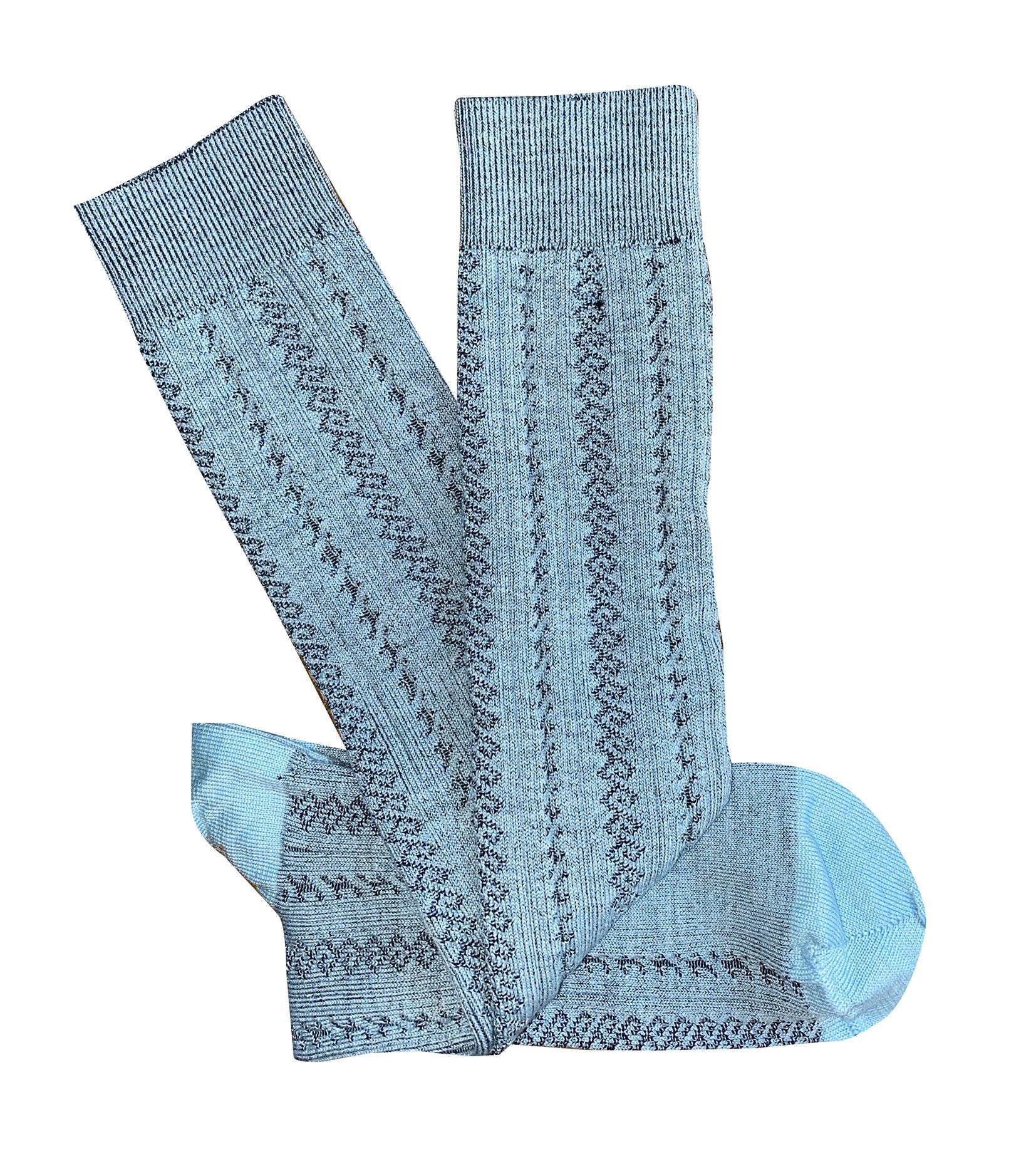 Merino Knee High Socks - Tightology socks Tightology Baby Blue Monte 