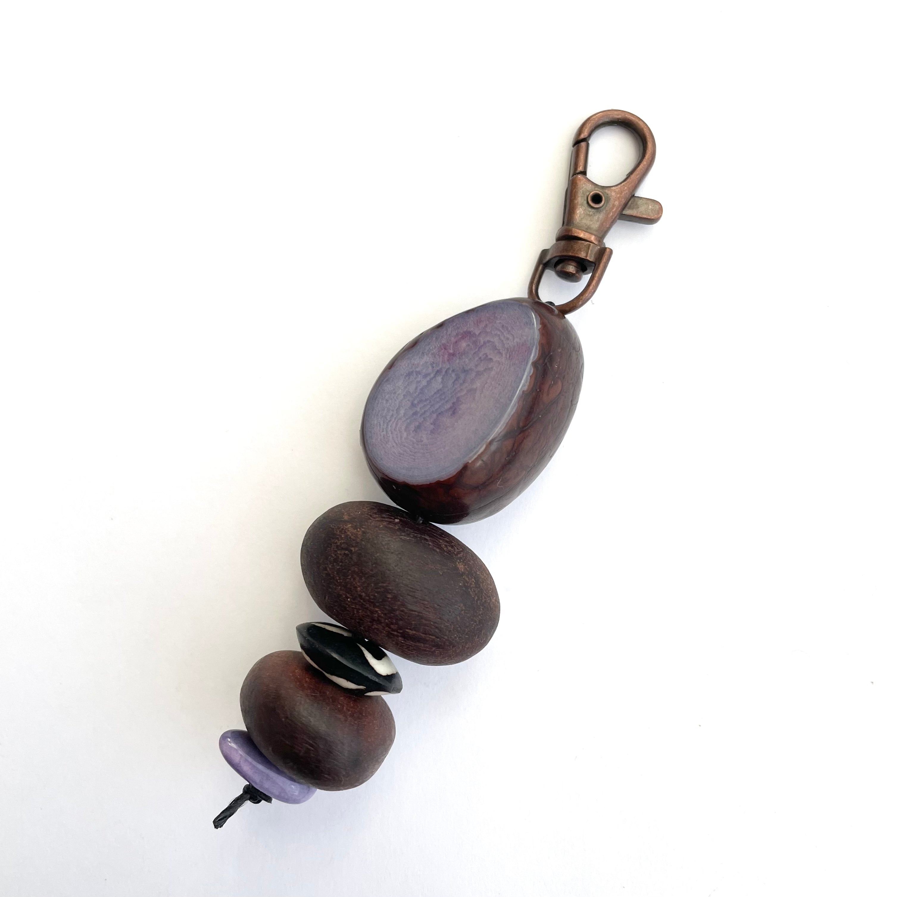 Eco Beads Key Ring key ring The Spotted Quoll Studio 