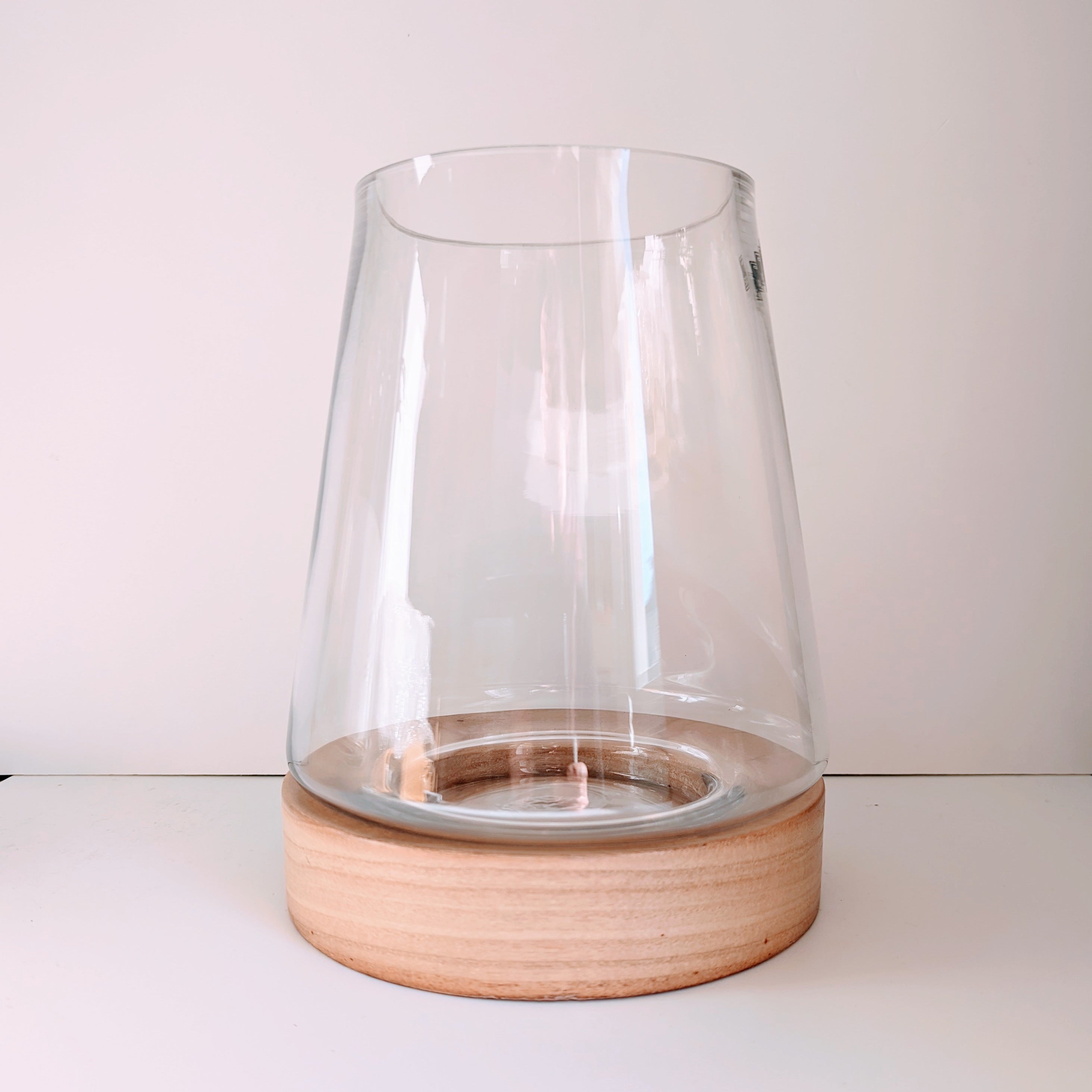 Water Plant Vase - DIY Home & Garden Waratah Glass Hurricane Jar (22cm tall) 