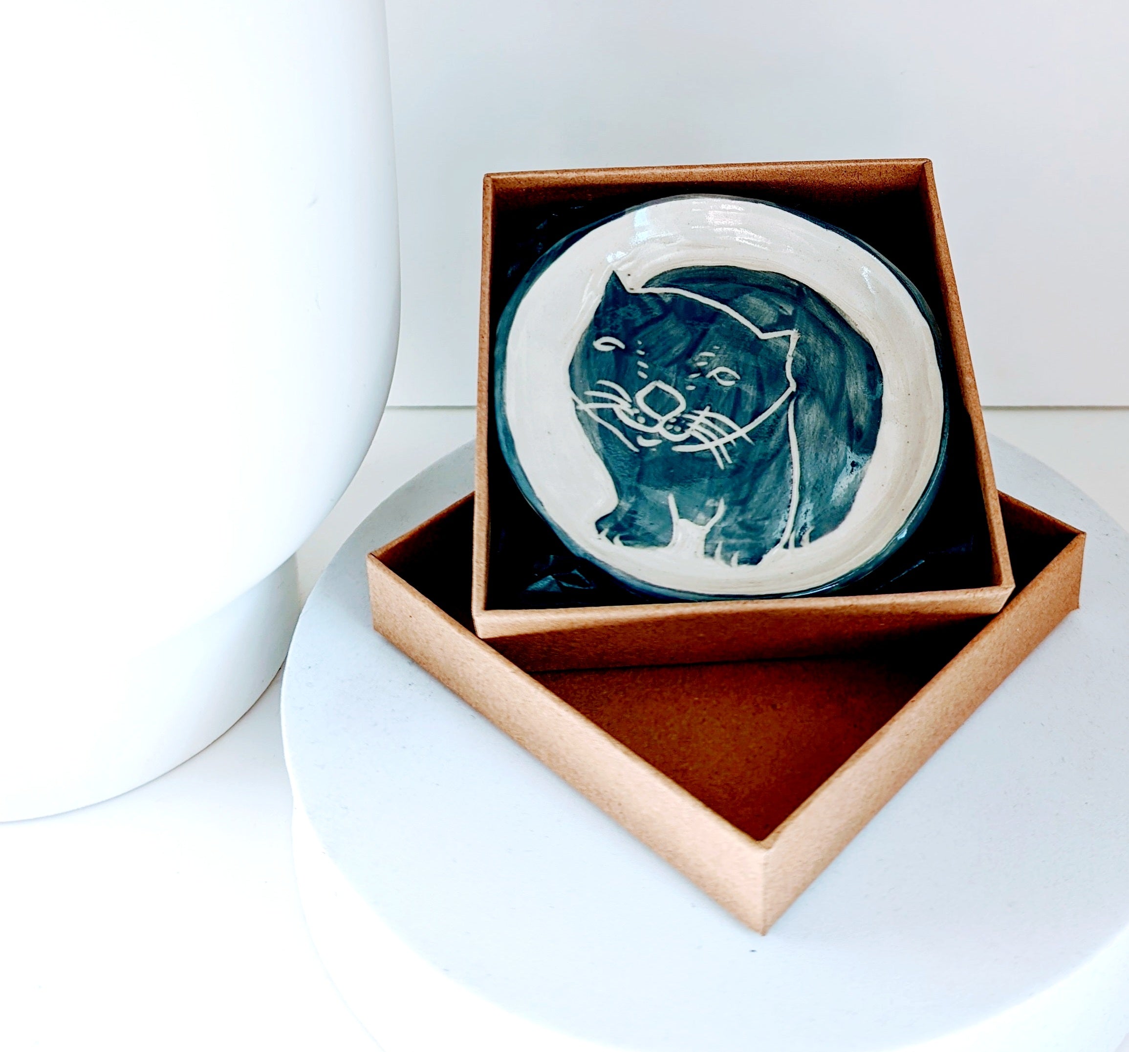 Aurora Fae Gift Box Trinket Dishes Ceramics The Aurora Fae Blue Grey Wombat 