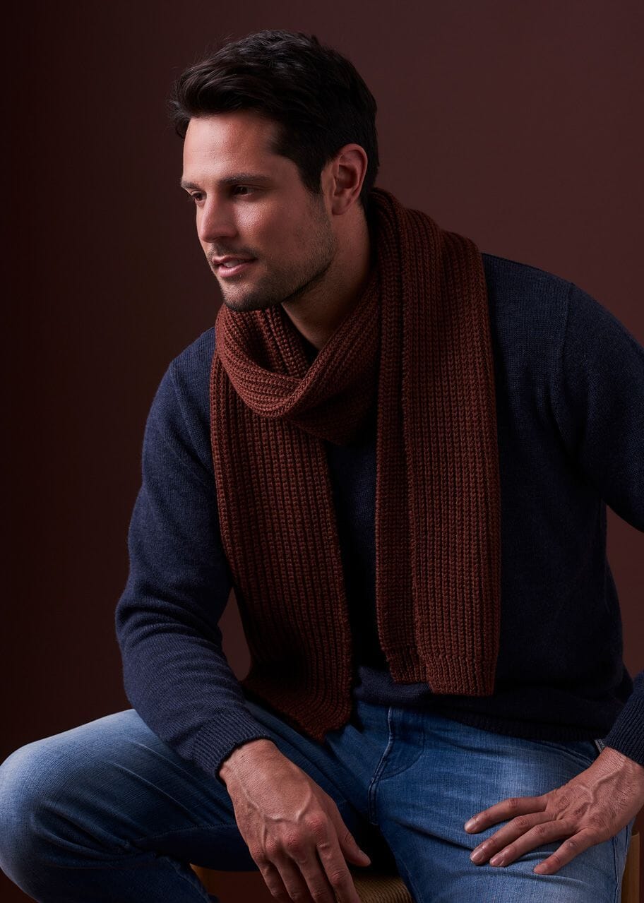 Ernest Fishermans Rib Scarf Merino Wool - Uimi Scarf Uimi 