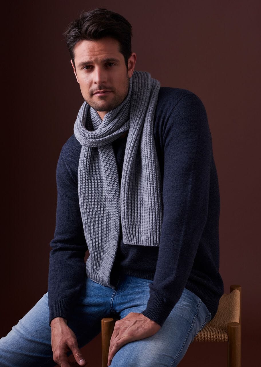 Ernest Fishermans Rib Scarf Merino Wool - Uimi Scarf Uimi 