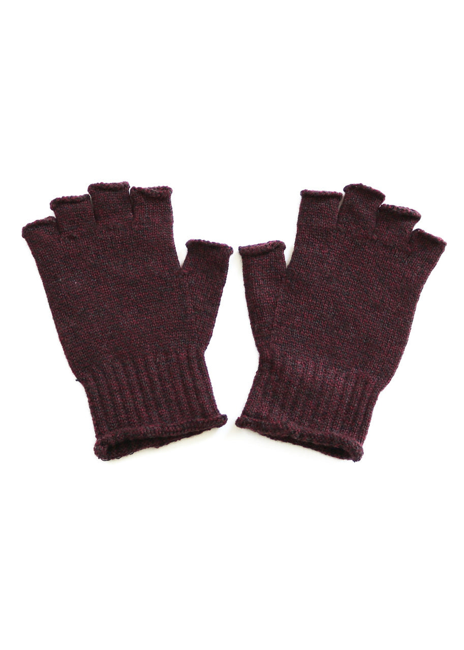 Milo Fingerless Merino Gloves - Uimi Gloves Uimi Raisin 