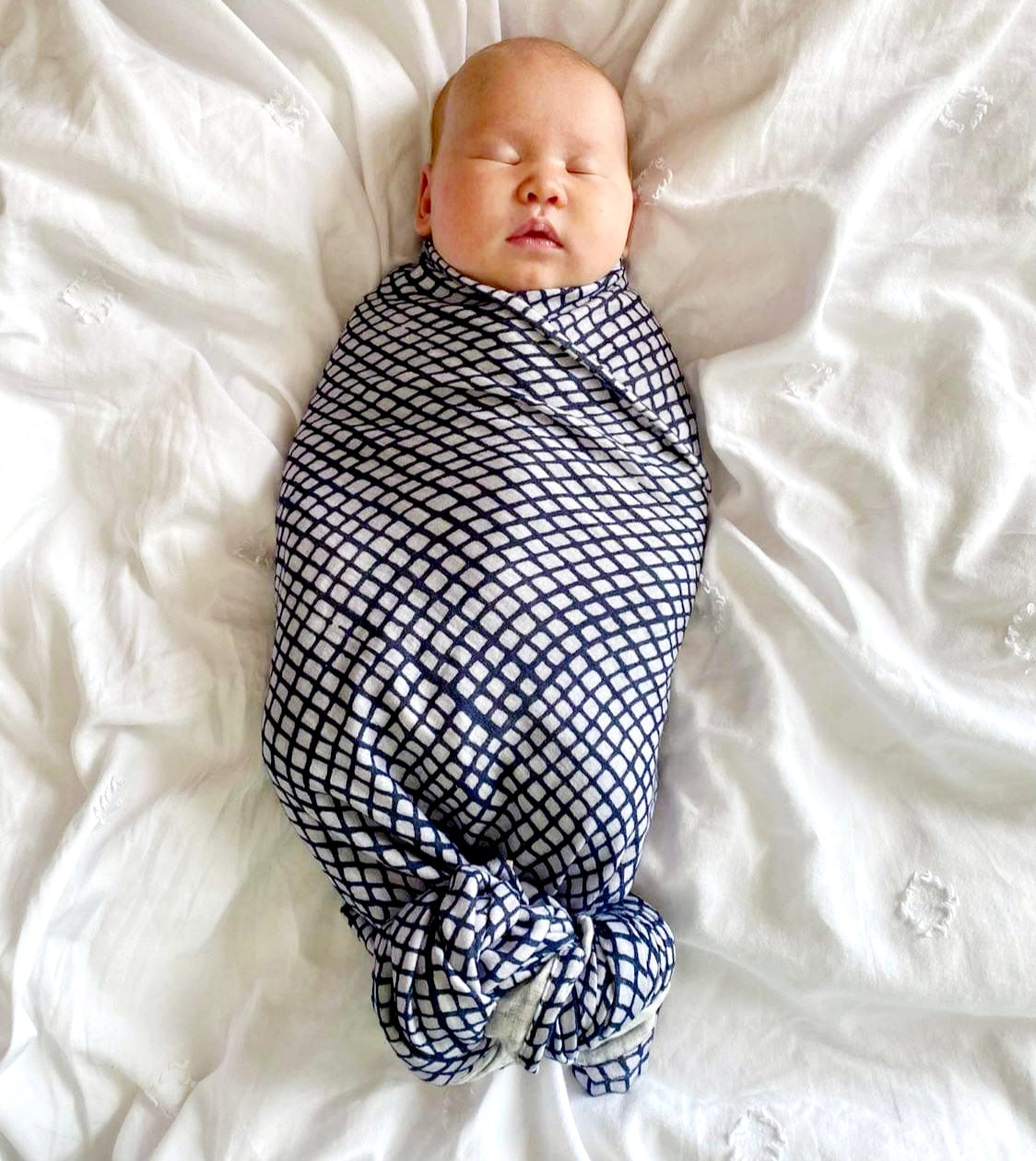 Organic Muslin Baby Swaddle swaddle The Spotted Quoll Tesselated Pavement 