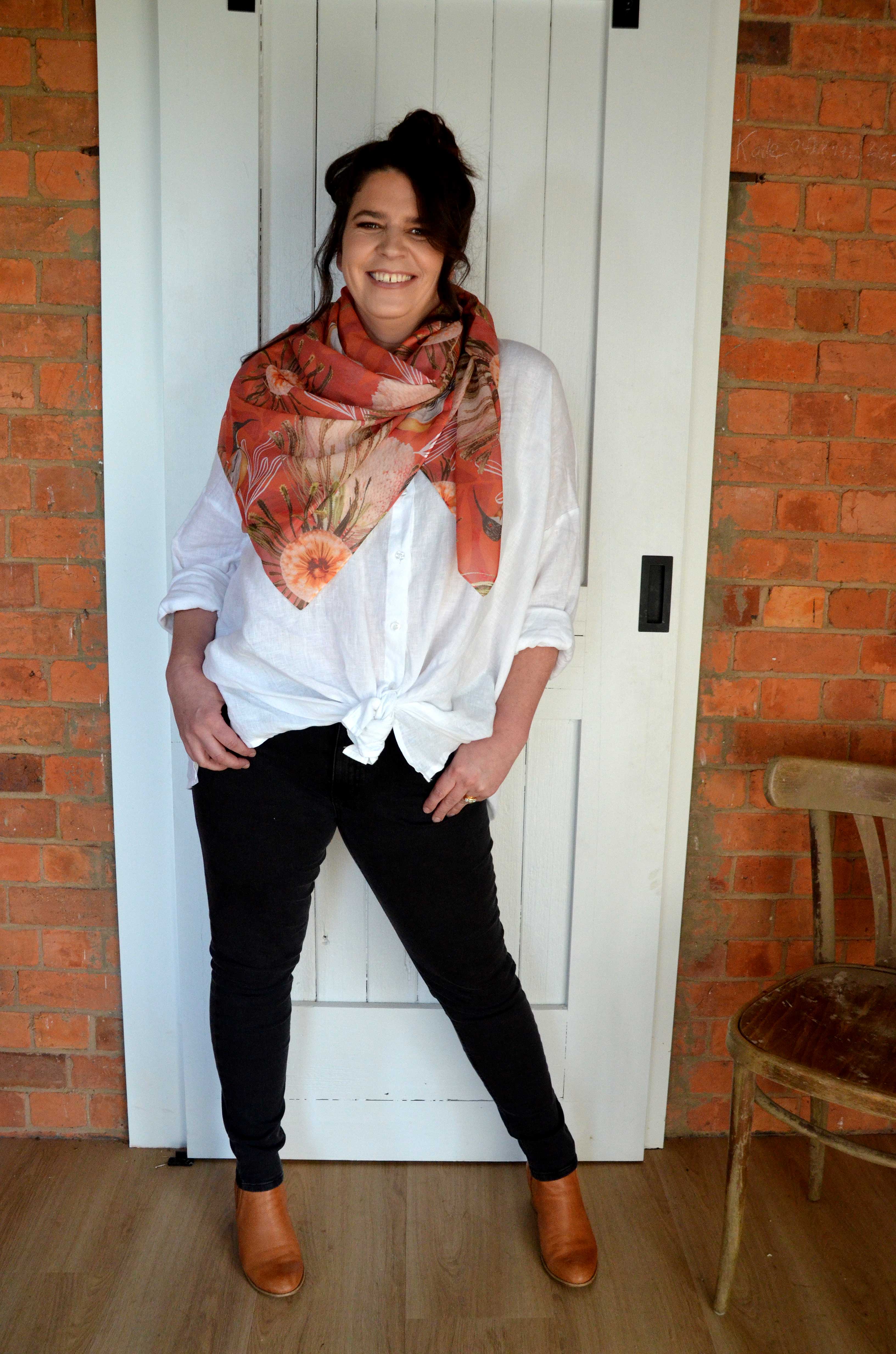 Silken Chic Scarves - Summer Bouquet Scarf The Spotted Quoll Studio 